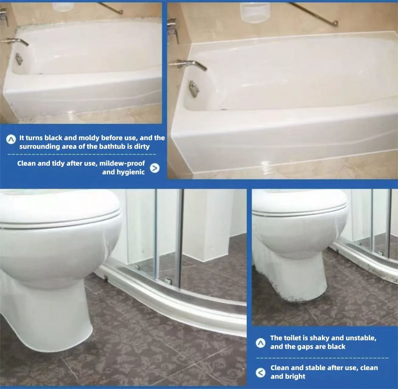 before and after use
